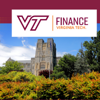 image of Vice President for Finance Logo and a picture of Burrus Hall